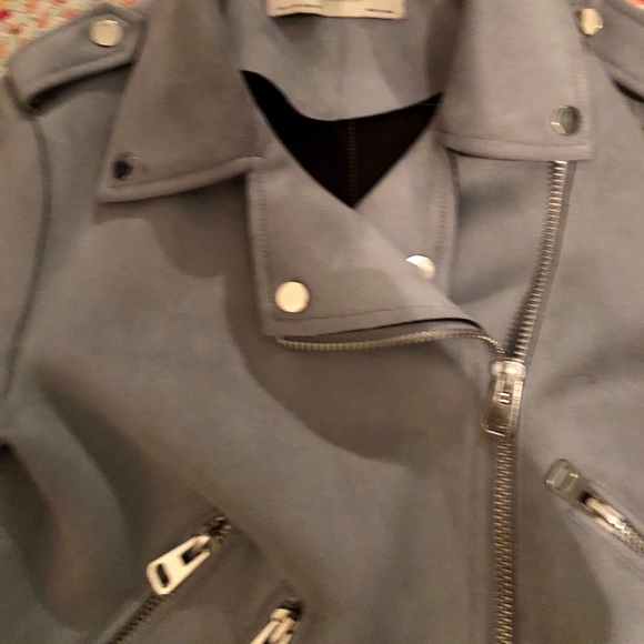 Powder blur Zara moto jacket - Picture 4 of 8